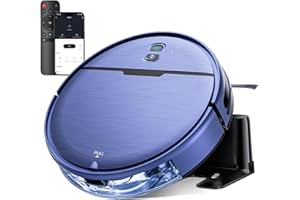 iMartine Robot Vacuum and Mop Combo with APP/Voice/Remote Control, Robot Vacuum Cleaner Schedule, Strong Suction, Tangle-Free, Slim, Auto Recharge for Homes with Pets, Low Pile Carpet, Hard Floors