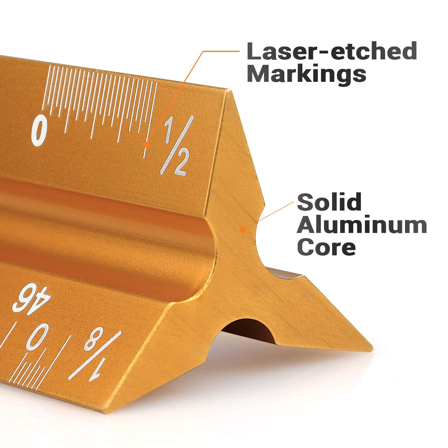 thumbnail image 2 of Pro 300mm Triangular Aluminum Ruler – 12 Inch Tri-Scale Metal Architect Engineer 2 of 5