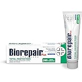 Biorepair Total Protection Plus Toothpaste w/microRepair Hydroxyapatite - Bad Breathe - Remineralize &amp; Repair Enamel - Reduce Tatar &amp; Plaque - Tooth Decay - Acid Erosion - No Fluoride - 2.54oz