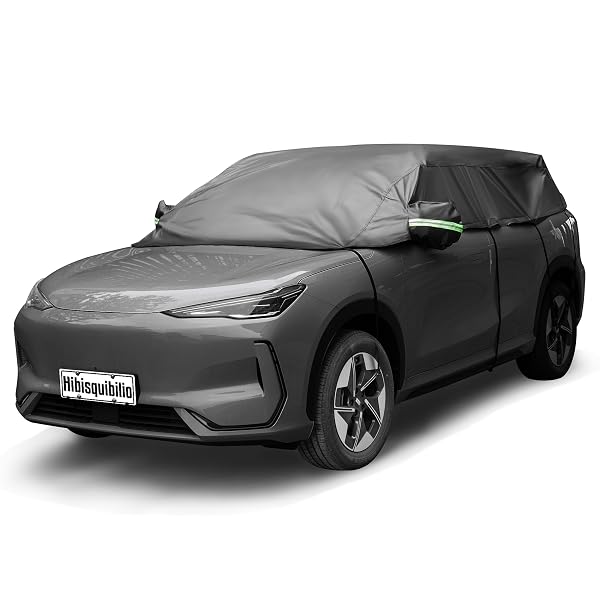 HIBISQUIBILIO UV RESISTANT WINTER WINDSHIELD COVER WITH REFLECTIVE...