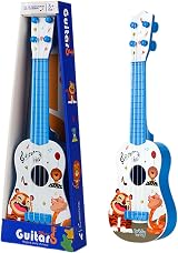 Falafoty Kids Ukulele Guitar Toy 41cm with 4 Adjustable Strings Blue