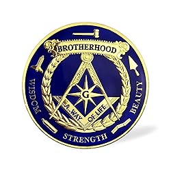 ASmileIndeep Masonic Car Emblem Round & Compass