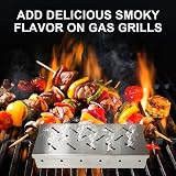 BenkerEsti Smoker Box for BBQ Grill Wood Chips Hinged Lid Charcoal & Gas view 3