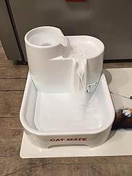Cat Mate Fontanella Per Animali Domestici - Bianca, Per Gatti E Cani Piccoli, Livelli Altezza Bere - Foto 8