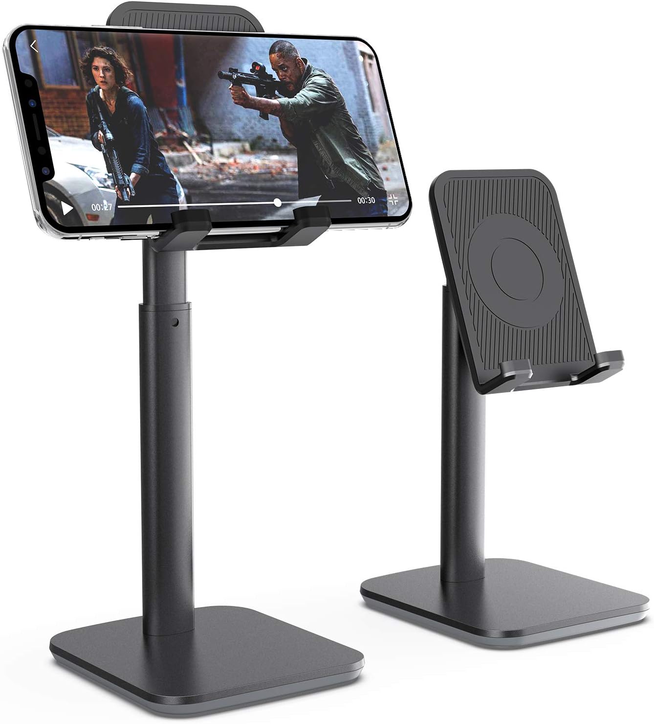 Cell Phone Stand, EURPMASK Cell Phone Stand Desktop Phone Stand Tablet Stand Adjustable Aluminum Cellphone Cradle Dock Holder Compatible with (i) Phone XS Max XR X 8 Plus and Android Smartphone
