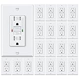 ELECTECK 20 Pack GFCI Outlets 15 Amp, Tamper