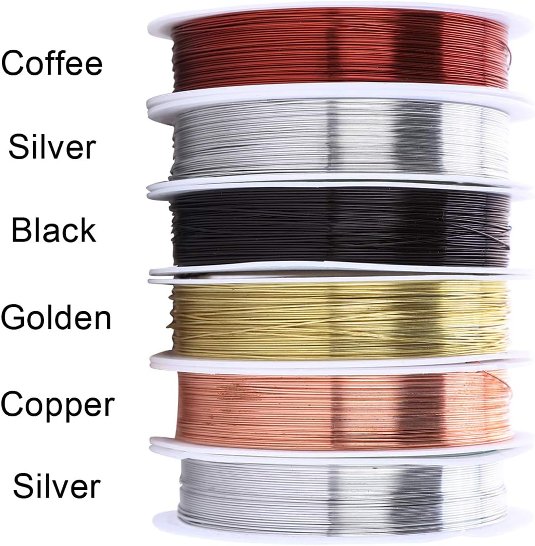 DesignerBox 6 Pack Jewelry Beading Wires with 2 Pack Cutting Pliers - Image 3