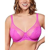 HSIA Bras for Women Lace Unlined Breast Minimizer Bra Full Coverage Bras with Underwire