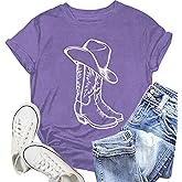 NEWKA Western Shirts for Women Cowgirl Tshirt Country Themed Tee Tops