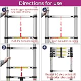 Neo Extendable Portable Foldable Telescopic Ladder EN131 4.6M Steel view 7