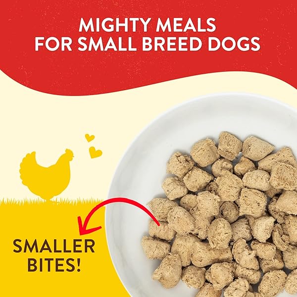 STELLA & CHEWY’S FREEZE-DRIED RAW LIL’ BITES CHICKEN LITTLE RECIPE SMALL BREED DOG FOOD, 7 OZ. BAG