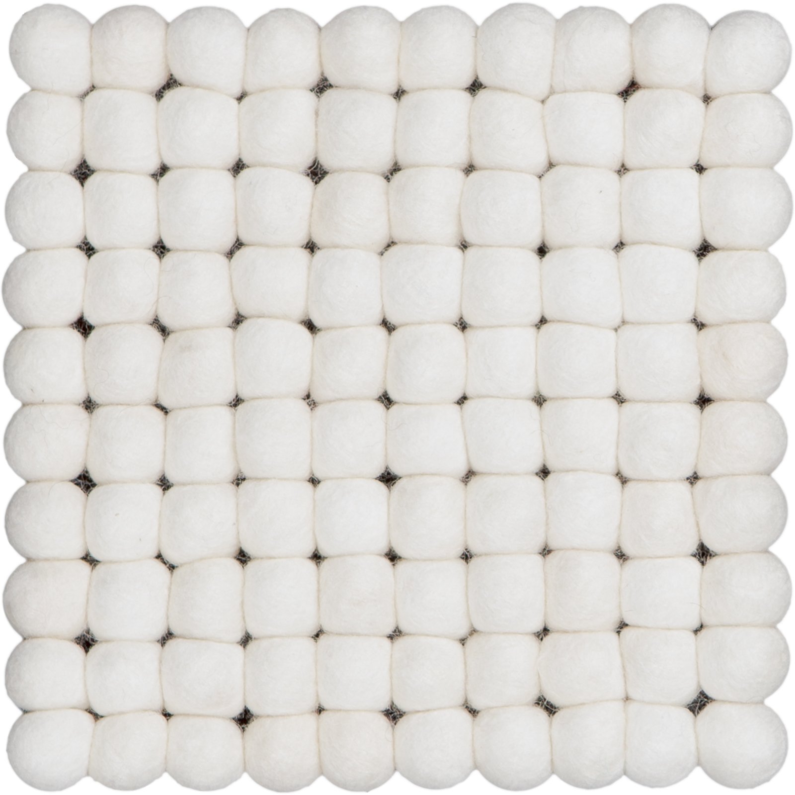 myfelt Trivet, Virgin wool, White, 20 x 20 x 2 cm