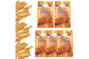 JOKUNA - Korean dried squid - Soft and chewy texture squid (Spicy, Butter, Roasted) (Spicy - 5 pack)