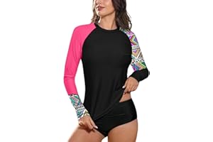 BesserBay Women Long Sleeve Sun Protection UV Rashguard Swim Shirt