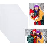 PATIKIL 10 Pcs 12x8 Inch Sublimation Blanks, Aluminum Sublimation Metal Photo Sign Prints Home Decor for DIY Souvenir Wall Frame Living Room Bedroom Decoration Design Work, White