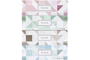 Plush Facial Tissues 130 Per Box Size 7" X 6.9" 2 Ply,Soft, Smooth, Great for Bathroom, Office, Store, School,Home, Kitchen, 