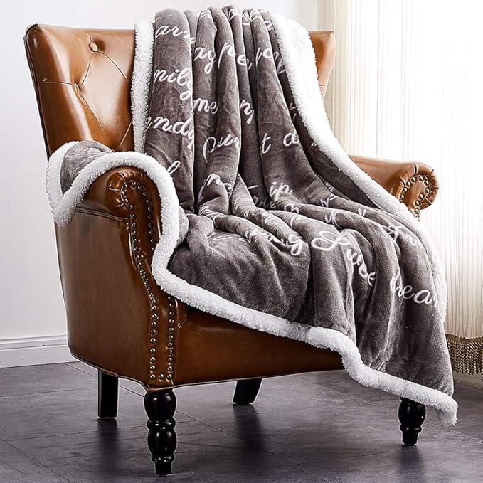 Rose Home Fashion RHF Throw Blanket, Fleece Blanket, Fuzzy Blanket, Super Soft Plush Blanket