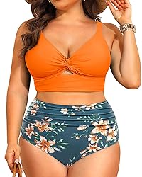 Daci Plus Size Two Piece Swimsuits - Women High