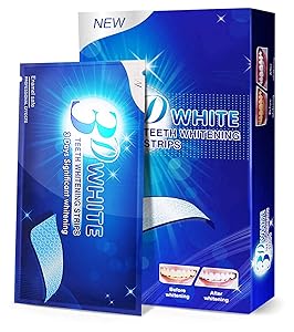 Teeth Whitening Strips, 3D White Dental Whitening Kit, Professional Effects Whitestrips, Safe Hygienic, 28 Count (Pack of 14)