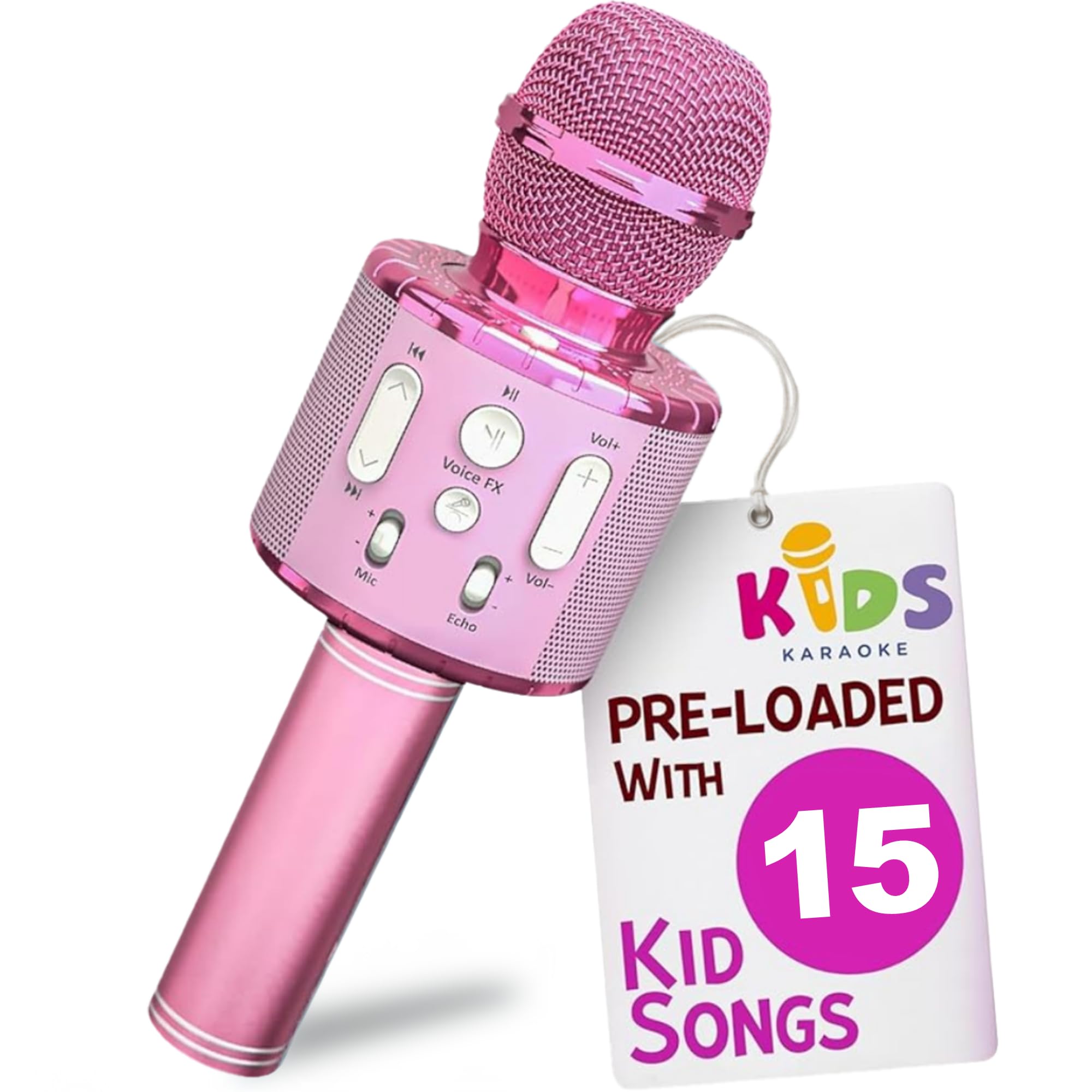 Move2Play, Kids Karaoke Microphone | Includes Bluetooth & Pre-Loaded Songs | Girls Toy for 2, 3, 4, 5+ Girls & Boys β image 1