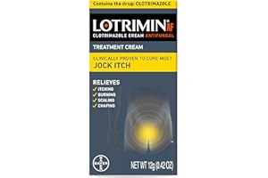 Lotrimin AF Jock Itch Antifungal, Jock Itch, and Athlete's Foot Cream, 0.42 Ounce (Pack of 1) (Packaging May Vary)