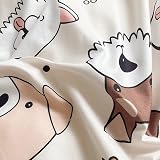 Loussiesd Reversible Duvet Cover Set Double Pug Husky Corgi Bedding view 7