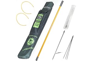 SINGMATOOLS Hawaiian Sling Fishing Spear 5ft Fiberglass Travel Pole Spear 3 Prong Hand Spear Pole Spear Fishing Equipment Harpoon Spearfishing Gear Spear Gun for Spearfishing, Snorkeling, Scuba Diving, Freediving