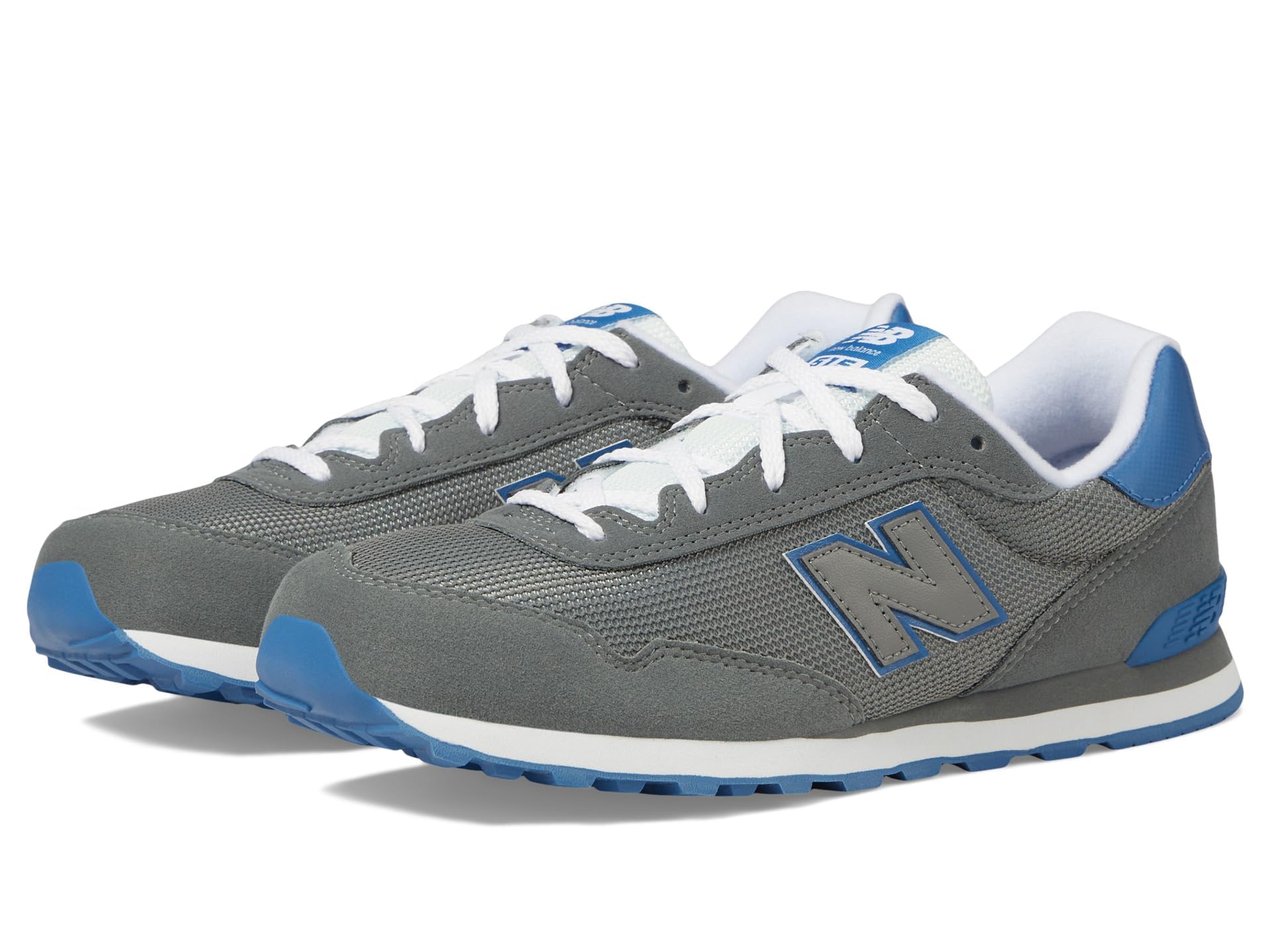New Balance 515 V1 Lace-up Sneaker, Harbor Grey/Blue Agate, 1 US Unisex Little Kid Image