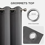 Joydeco Blackout Curtains 108 Inch 2 Panels Thermal Insulated Grommet Set view 5