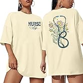 Nurse Shirt Nurse Life Shirts Nursing Student School Nurses Week Nurse Day Gift Casual Short Sleeve Tops