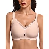 Avidlove Jelly Bras for Women Wireless Wave Seamless Full Coverage Bra Comfort Tshirt Padded Bralette Everyday Bras