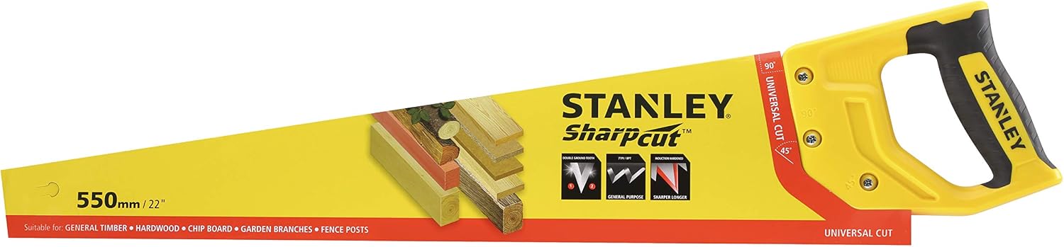STANLEY STHT20368-1 Serrucho Universal 22”/550mm 7TPI, Multicolored