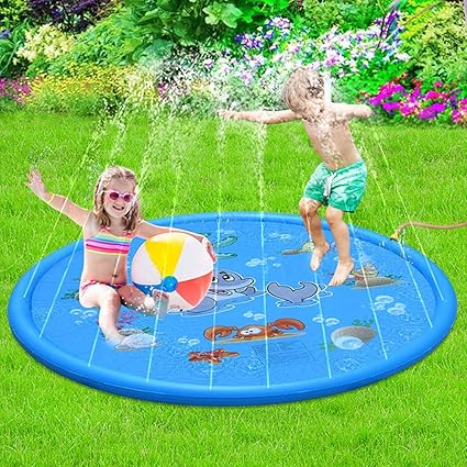 Kids Boys Girls Fun Splash Play Mat 
