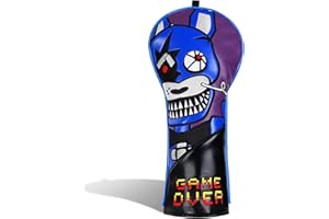Golf Headcovers - Funny Golf Club Covers - Tour Grade PU Leather - Golf Driver Headcover, Waterproof, Soft Lining Golf Gift B