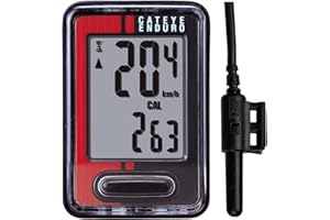 CAT EYE CATEYE Enduro Wired Bike Computer – Speedometer & Odometer, Calorie Tracking, Auto Start/Stop, Heavy Duty Design for Off-Road, MTB, Gravel Bikes