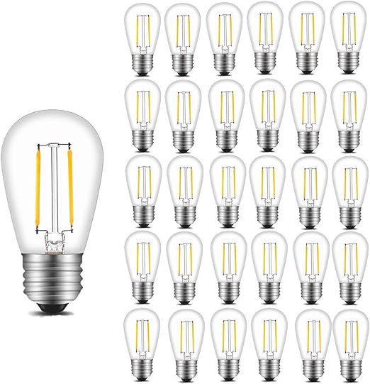 Amazon Co Jp Innoccy ビンテージ S14 Led電球 2w 0ルーメン 2700k 温白色 防水 調光可能電球 屋外ストリングライト 30個パック Diy Tools Garden