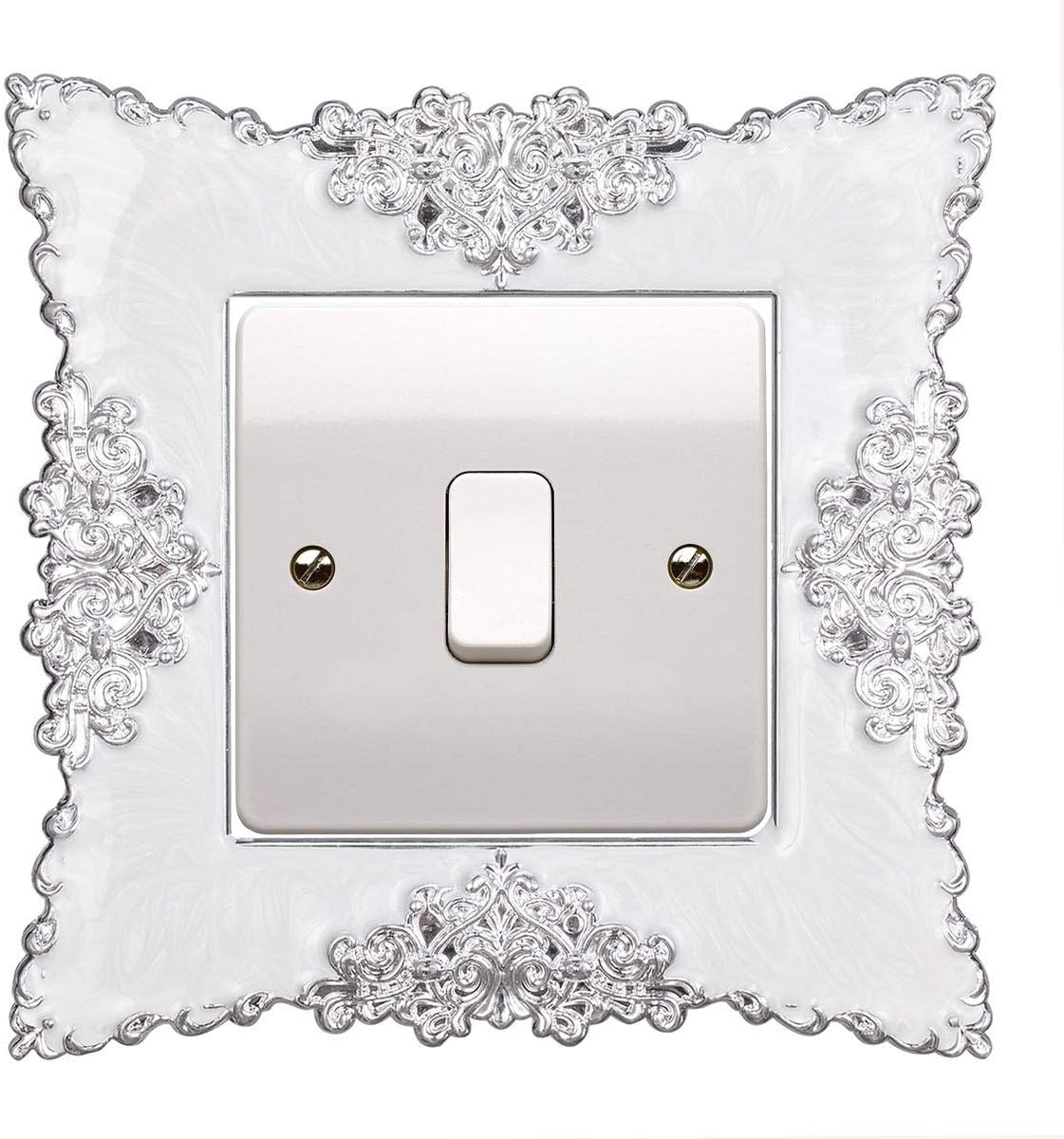 YiRAN 2Pcs Light covers for switches/Plastic Square Luxurious Light