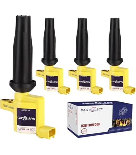 Hurotoms 4PCS Ignition Coil Pack Compatible With Ford Mazda Mercury Escape Focus Transit Connect Mariner 2.0L 2.3L, Replace For DG507 DG541 C1453 4M5G-12A366-BC FD505, Blue, Coils - Canada - View #12