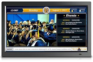 Sungale CPF1909 19" Wall-Hanging Commercial Digital Signage; Promote Company, Product, Service, or Organization with Images, Music, and Videos