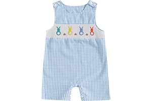 NEVUQO Baby Boy Easter Outfit Sleeveless Shorts Jumpsuit Romper Newborn Infant One Piece Clothes 0 3 6 9 12 18 Months