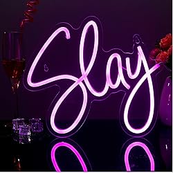 Riakrum Slay Neon Sign for Wall Decor Slay Y2k