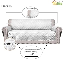 Easy-Going Reversible Loveseat Couch Cover for 2