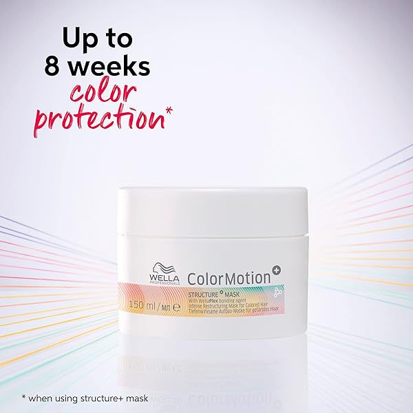 WELLA PROFESSIONALS COLORMOTION+ STRUCTURE+ BONDING MASK | INTENSE DEEP CONDITIONING TREATMENT | PRESERVES HAIR COLOR VIBRANCY | 5.07 FL OZ