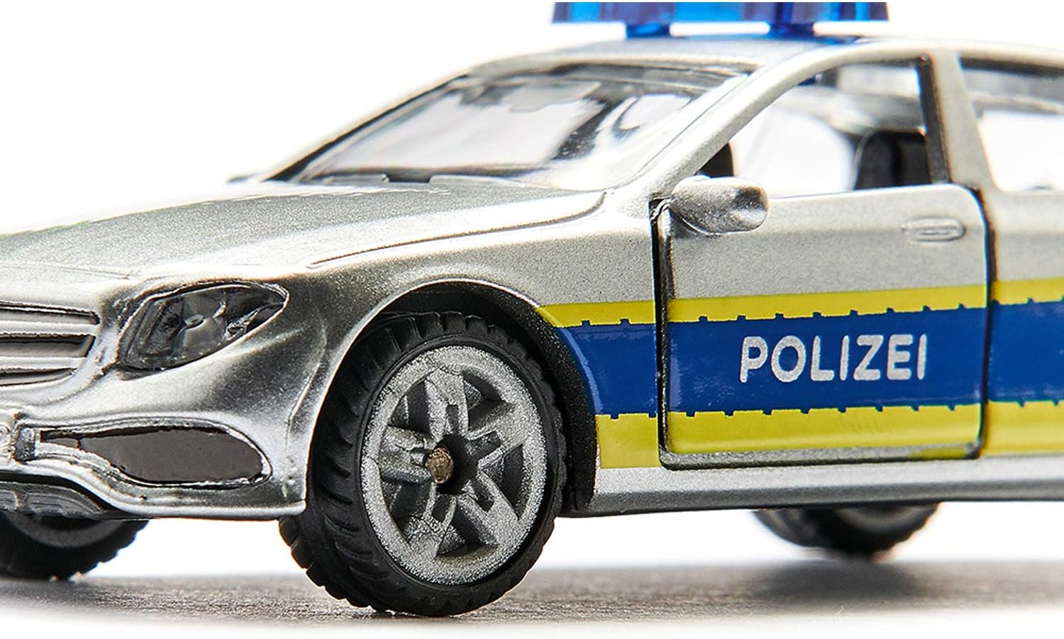 siku 1504, Police Patrol Car, Metal,Plastic, Silver, Opening Doors, Towbar, 85 x 36 x 27 mm - Image 5