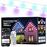 Smart 100FT Permanent Outdoor Lights, RGB LED Lights Outside with App Control - DIY Colors Scene Modes, IP67 Waterproof Eaves Lights for Christmas Halloween Holiday Daily House Roof Eternity Lighting