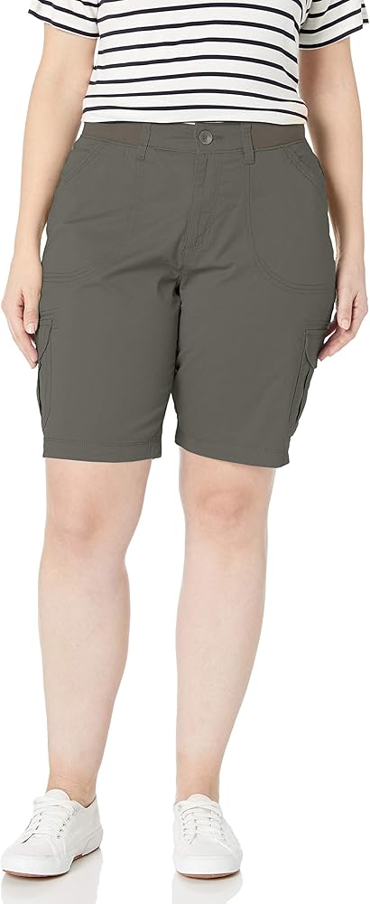 lee women's relaxed fit diani knit waist bermuda short