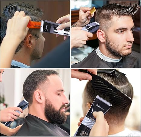 Amazon Com Hatteker Cordless Hair Trimmer Pro Hair Clippers Beard Trimmer For Men Haircut Kit Cordless Usb Rechargeable Waterproof Home Improvement