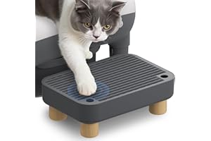 MeowWhimsy Cat Ramp for S7 Pro Self-Cleaning Litter Box – Elevated Litter Trapping Step Stool with Filter Function, Non-Slip 