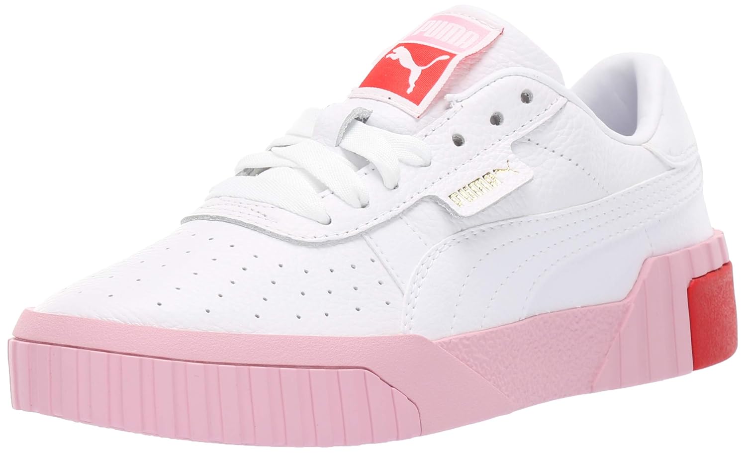 puma cali pink and white