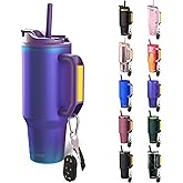 Frost Buddy Thicc Buddy - 40 oz Stainless Steel Vacuum Insulated Tumbler with Lid and Straw for Water - Travel Mug Cupholder Friendly - Gifts for Women Men Him Her (Nebula)